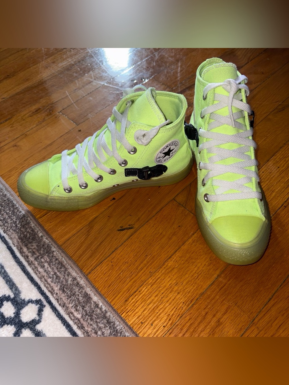 Converse High-Top Sneakers in Neon Green Limited Edition